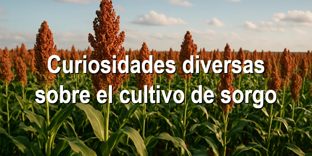 Curiosidades diversas sobre el cultivo de sorgo