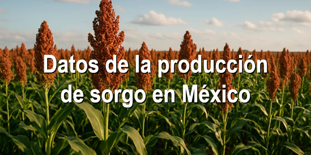 Datos de la producción de sorgo en México